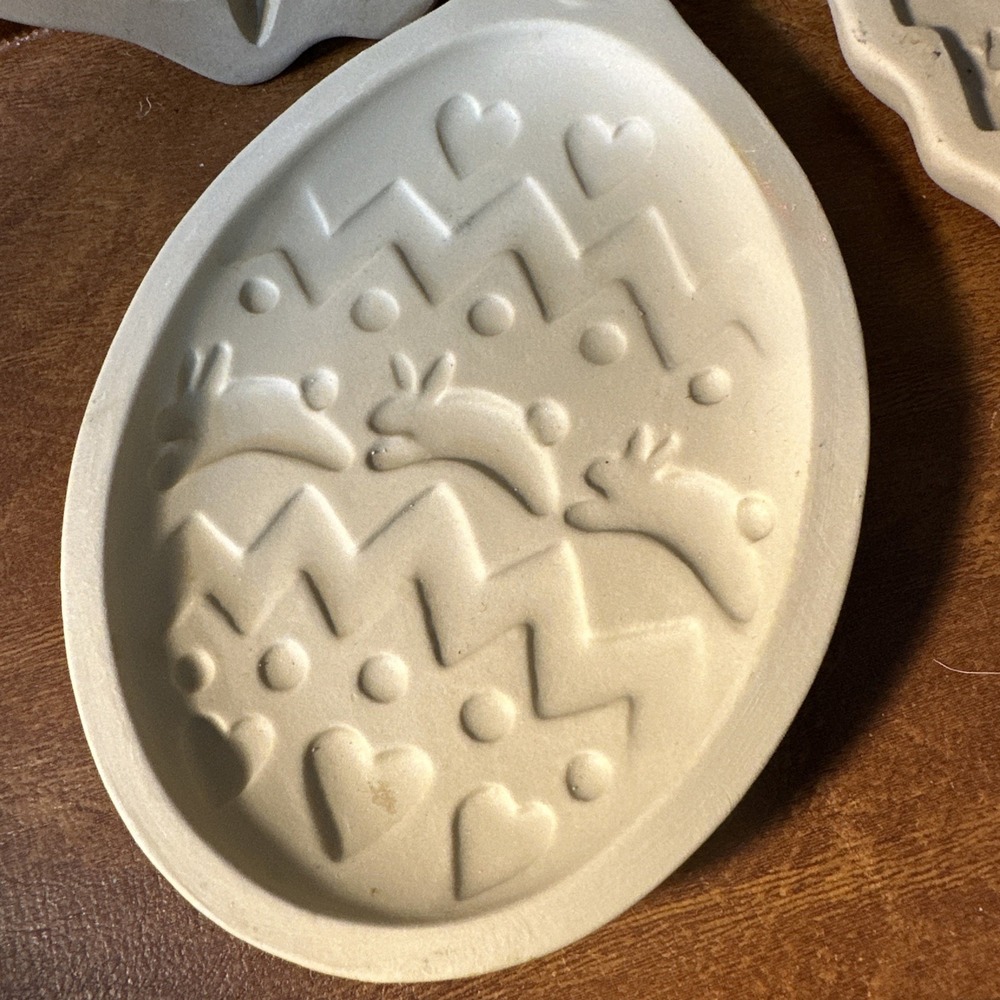 Lot 4 Brown Bag Cookie Molds 80's + 1 Pampered Chef From 1991 5 Total Lot - Picture 4 of 11